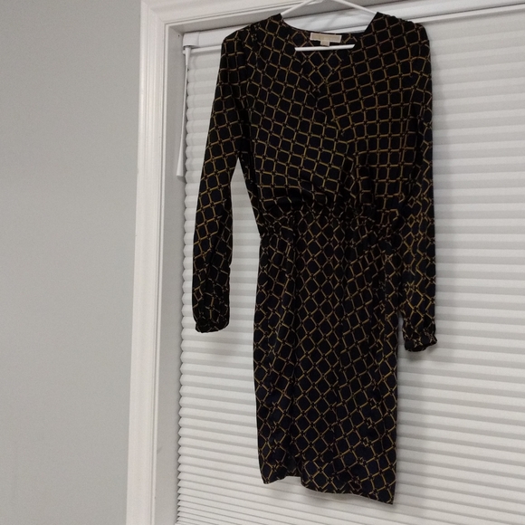 Michael Kors Dresses & Skirts - Michael Kors black with gold logo dress